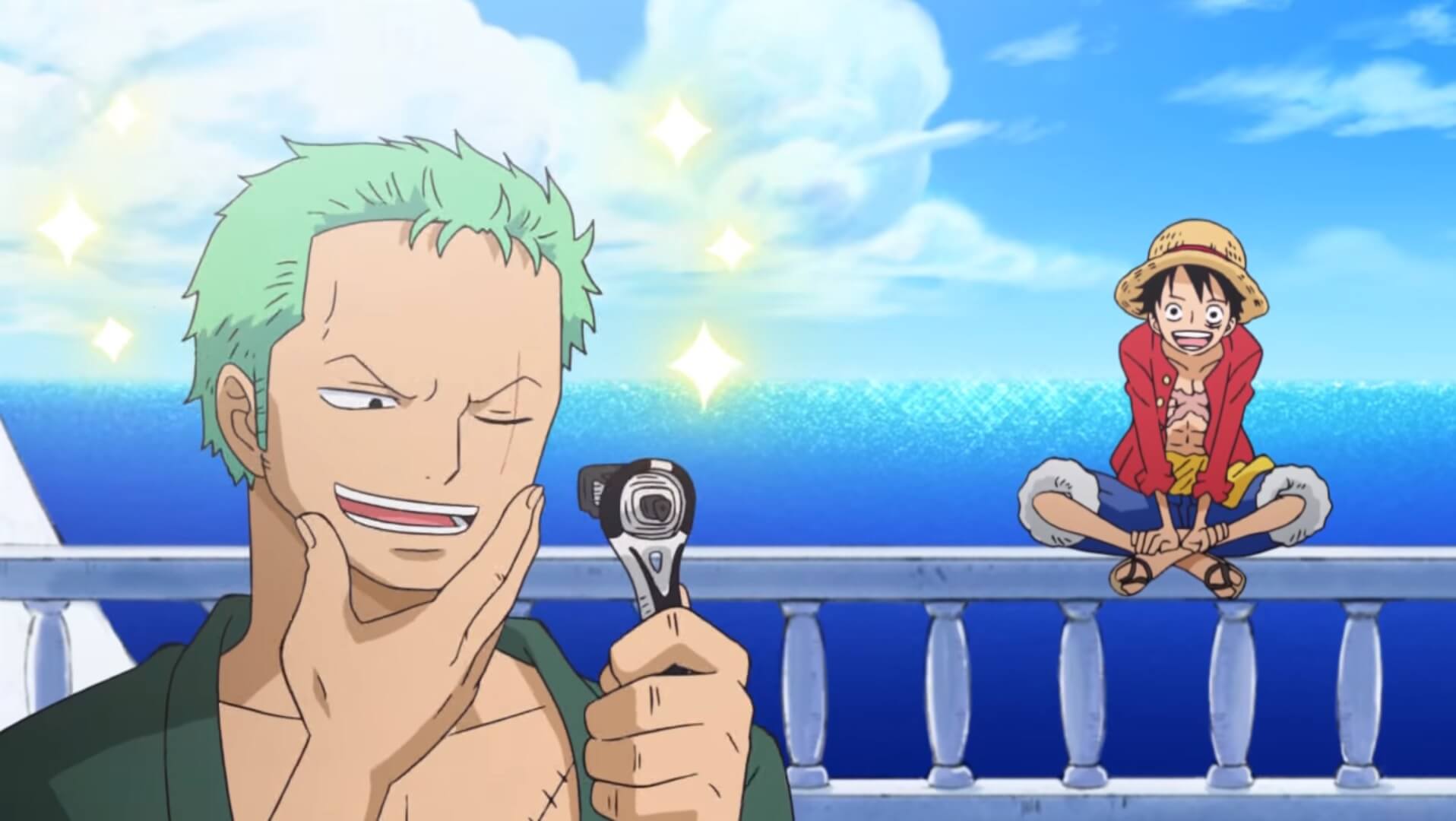 One Piece Promove Laminas De Barbear Ptanime