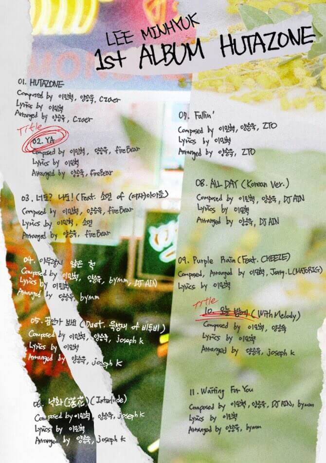 Minhyuk dos BTOB revela lista de música para álbum a solo incluindo Colaborações com Yook Sungjae, Soyeon das (G)I-DLE e muito mais!
