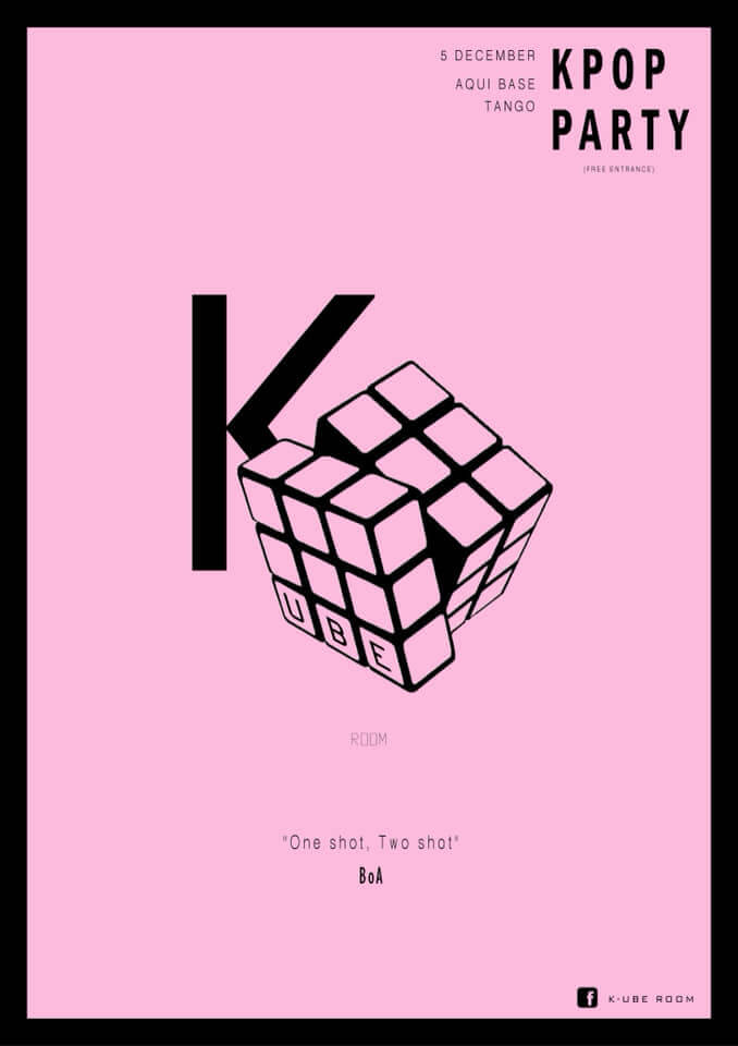 K-ube room kpop evento coimbra cartas oficial segunda edicao