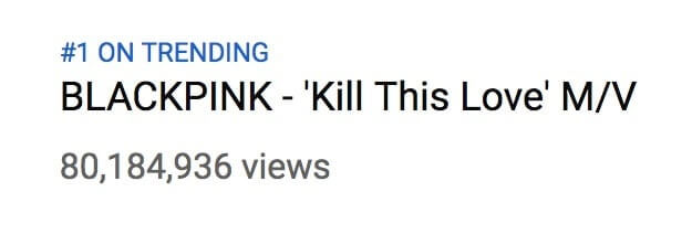 BLACKPINK - Kill This Love bate Recorde nas 80 Milhões Views