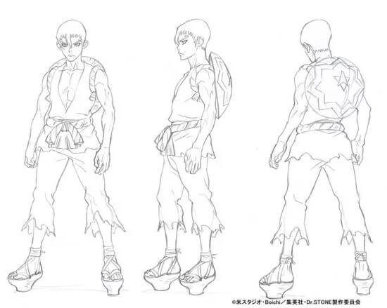 Dr. STONE - Anime revela mais 4 Designs de Personagem