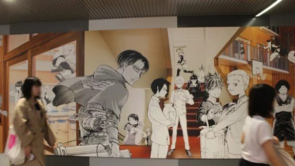 Shueisha e Kodansha colaboram em Mural de 30 Metros
