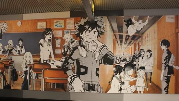 Shueisha e Kodansha colaboram em Mural de 30 Metros