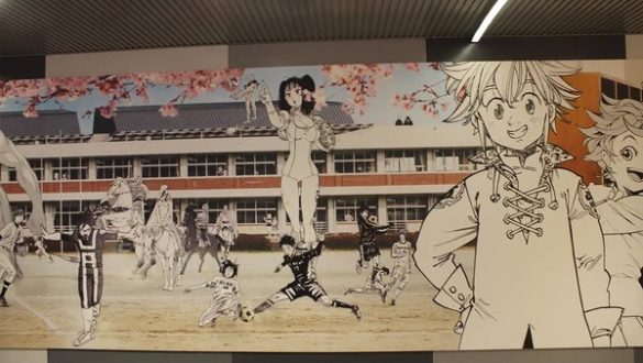 Shueisha e Kodansha colaboram em Mural de 30 Metros