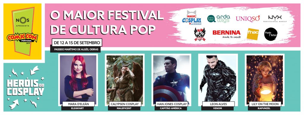 Comic Con Portugal 2019 convidados cosplay
