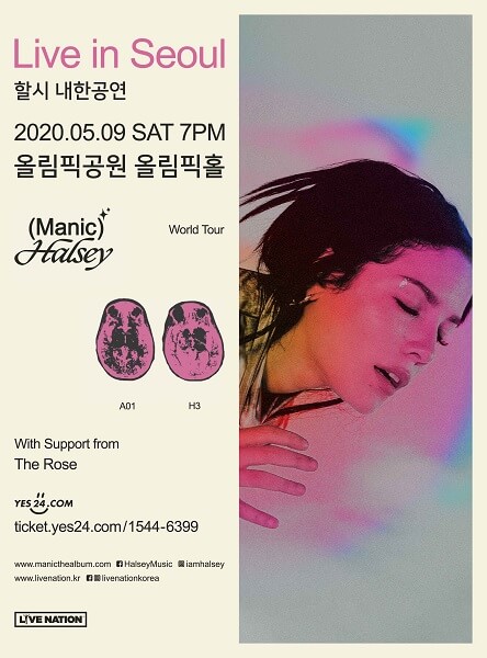 The Rose na Abertura do Concerto da Halsey em Seul