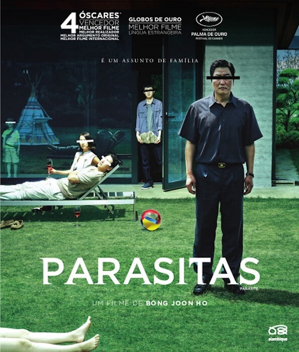 parasite parasitas poster oficial bluray blu-ray imagem alambique