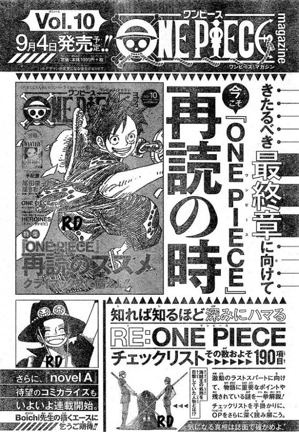 One Piece - Manga a caminho do Arc Final