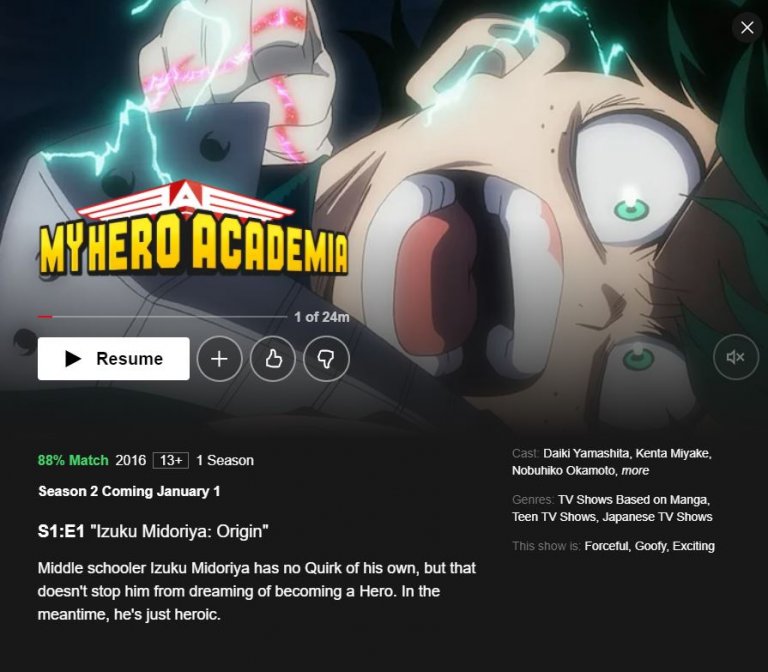 my hero academia netflix 2020