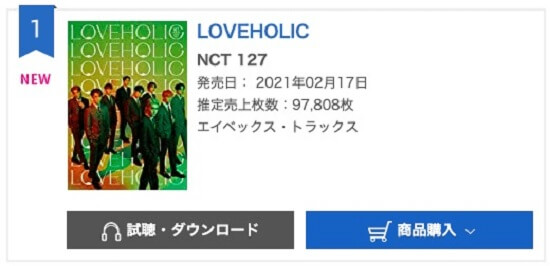"Loveaholic" dos NCT 127 no topo da tabela da Oricon — ptAnime