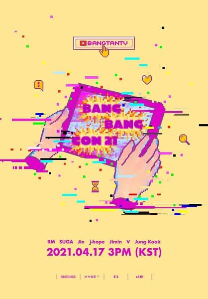 BTS anunciam Concerto "BANG BANG CON 2021" para Abril 2021