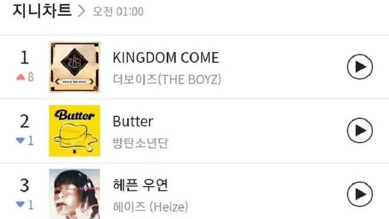 "KINGDOM COME" dos The Boyz no 1º lugar da Genie — ptAnime