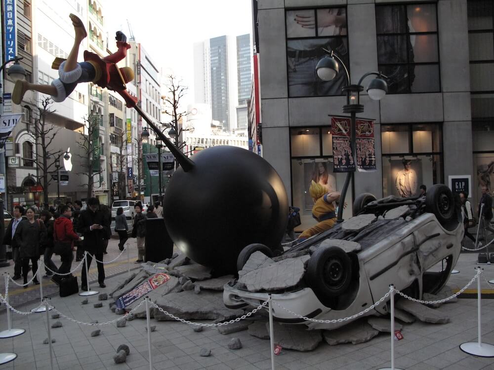 Estátuas de Dragon Ball e One Piece invadem Tóquio