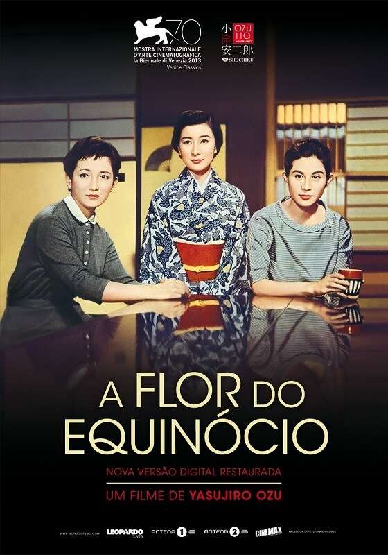 A Flor do Equinócio de Yasujiro Ozu poster oficial portugues leopardo fillmes filme japones classico