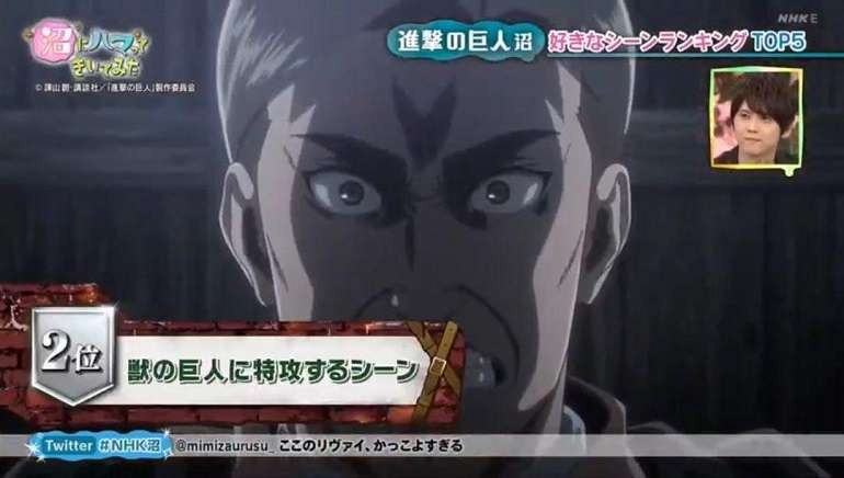 As melhores cenas de Shingeki no Kyojin segundo os fãs japoneses Ataque suicída beast titan