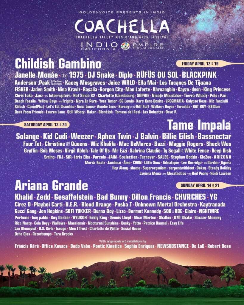 BLACKPINK e HYUKOH confirmados para atuarem no Festival de Música Coachella dos EUA