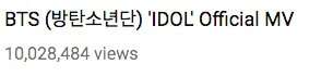 BTS - MV de 'IDOL' Chegou em Força