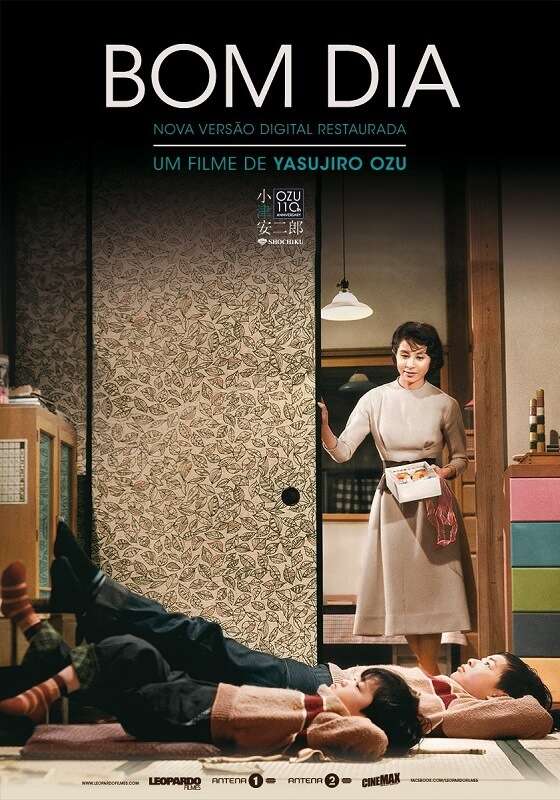 Bomdia_Ohayô Yasujiro Ozu Akibiyori filme japones poster oficial Cinema Japonês em Casa pela Medeia Filmes - Maio 2020