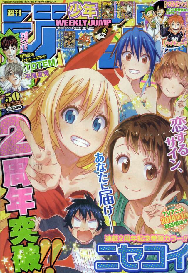 Capa Revista Shonen Jump Nisekoi 50-2013