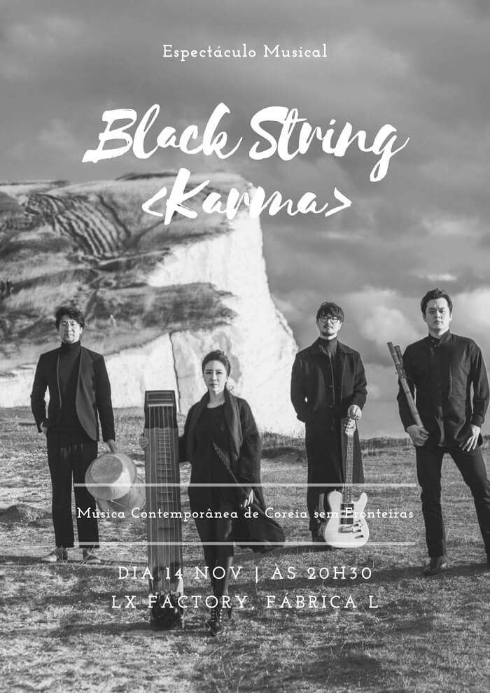 Espetáculo Musical Black String novembro 2019 cultura coreana