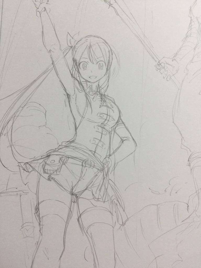 Fairy Tail Sketch Lucy