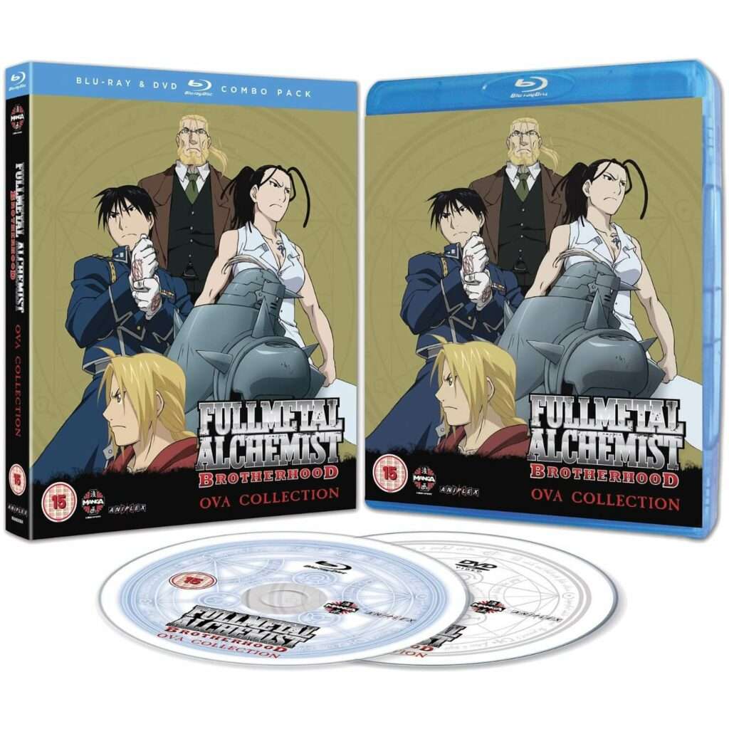 DVDs Blu-rays Anime Outubro 2012 - Fullmetal Alchemist: Brotherhood OVA Collection Blu-ray DVD Combo