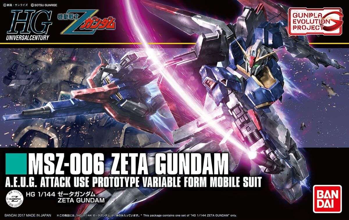 High Grade 1/144 Zeta Gundam - Gunpla Evolution Project | Lançamento