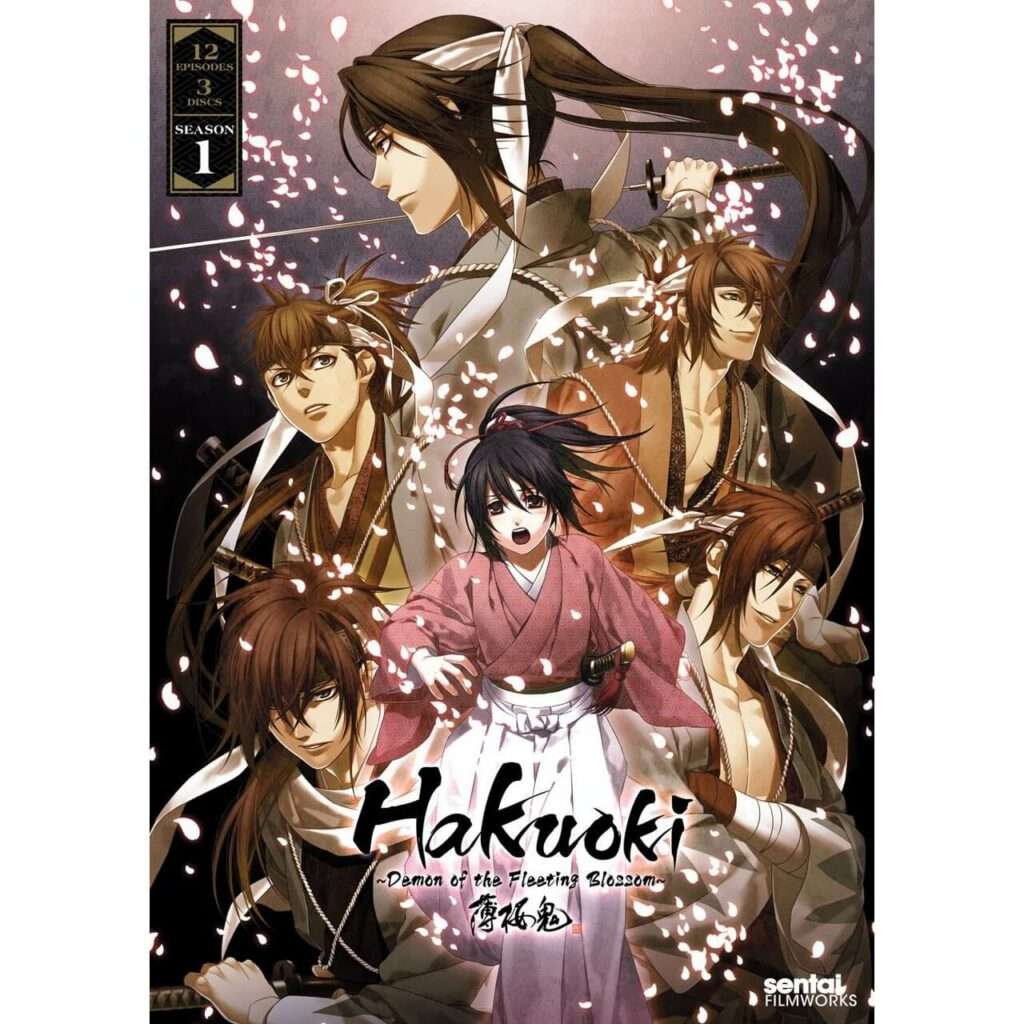 DVDs Blu-rays Anime Setembro 2012 - Hakuoki Season 1