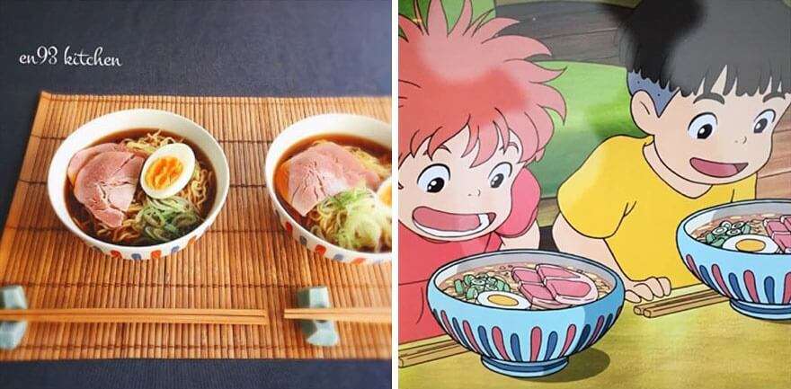 Japonesa recria Comida em Anime na Vida Real ponyo