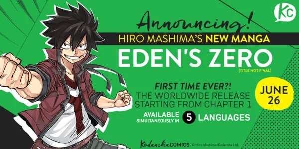 Novo Manga de Hiro Mashima Revelado - Eden's Zero