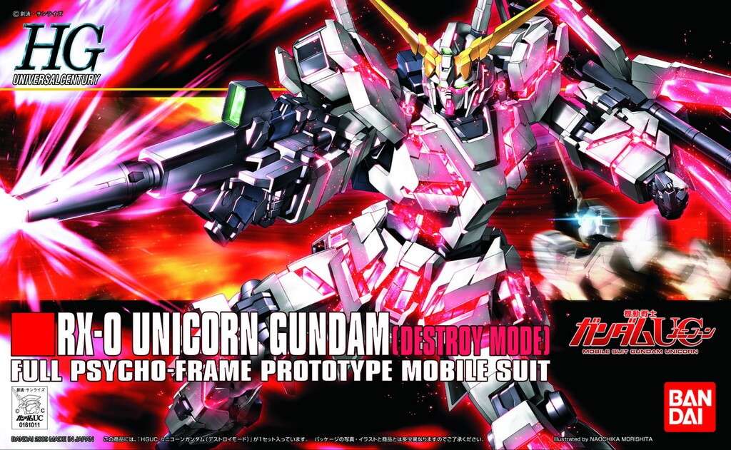 Mega Size 1/48 Unicorn Gundam Destroy Mode - Lançamento