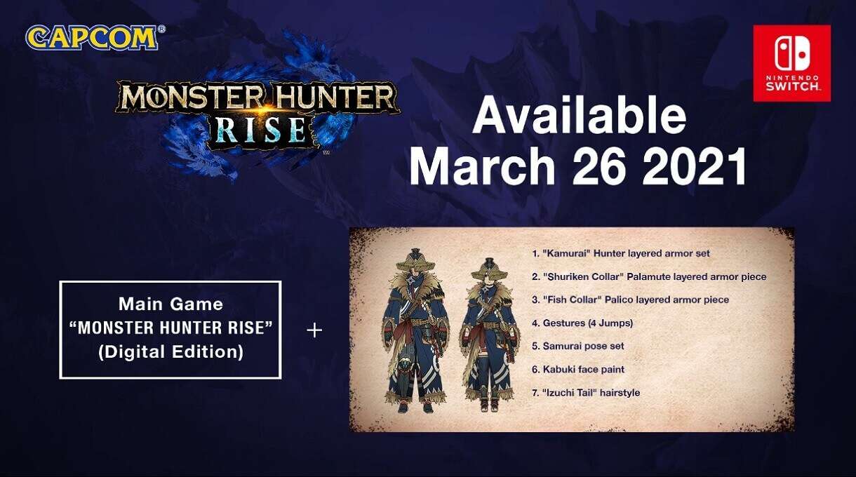 Edição Deluxe de Monster Hunter Rise