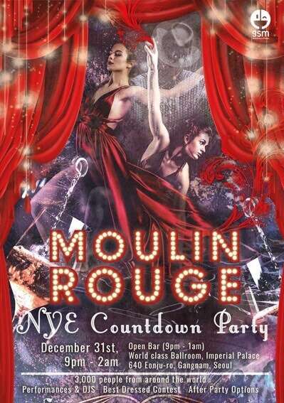 Moulin Rouge passagem de ano coreia do sul ano novo