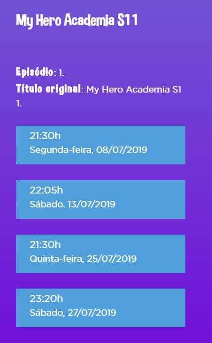 My Hero Academia em Português - Dreamia revela Data de Estreia | Biggs — ptAnime