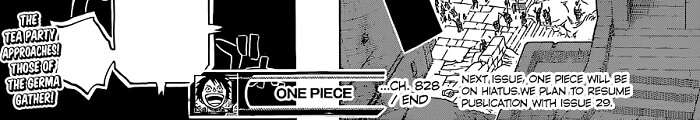 One Piece Capítulo 829 adiado | Shonen Jump