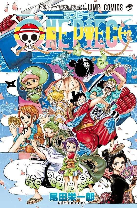 Capa Manga One Piece Volume 91 | One Piece - Manga vai Ultrapassar 100 Volumes