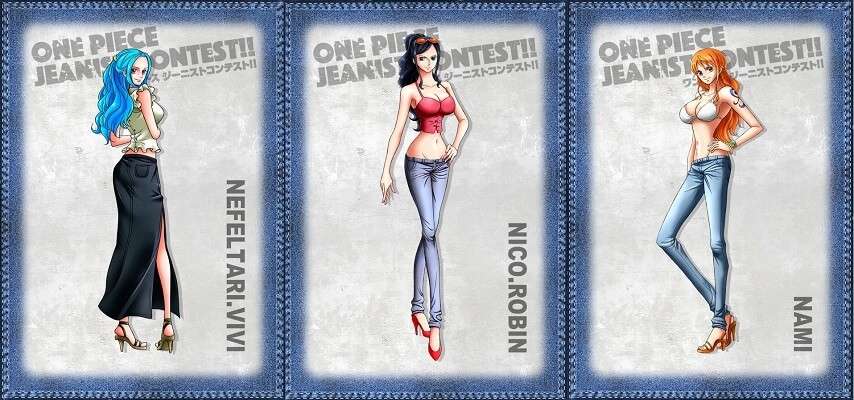 One Piece fashion jeans imagem 3