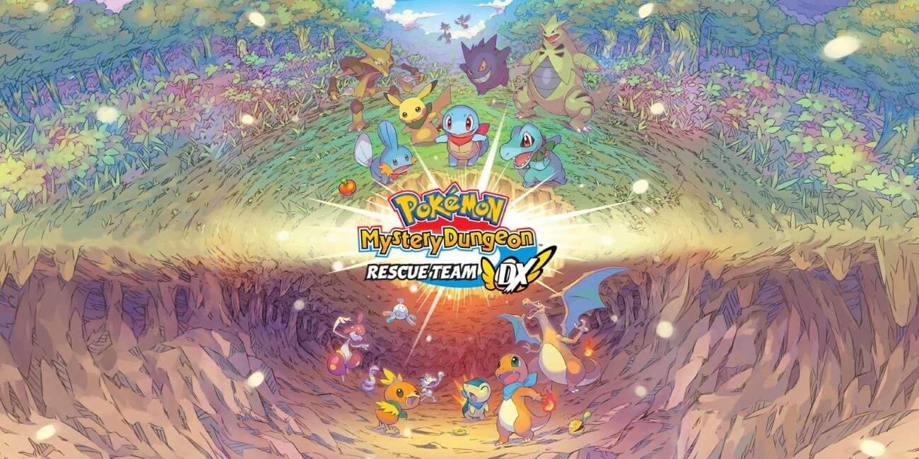 Pokémon Mystery Dungeon: Rescue Team DX - Pokémons a olhar para logo