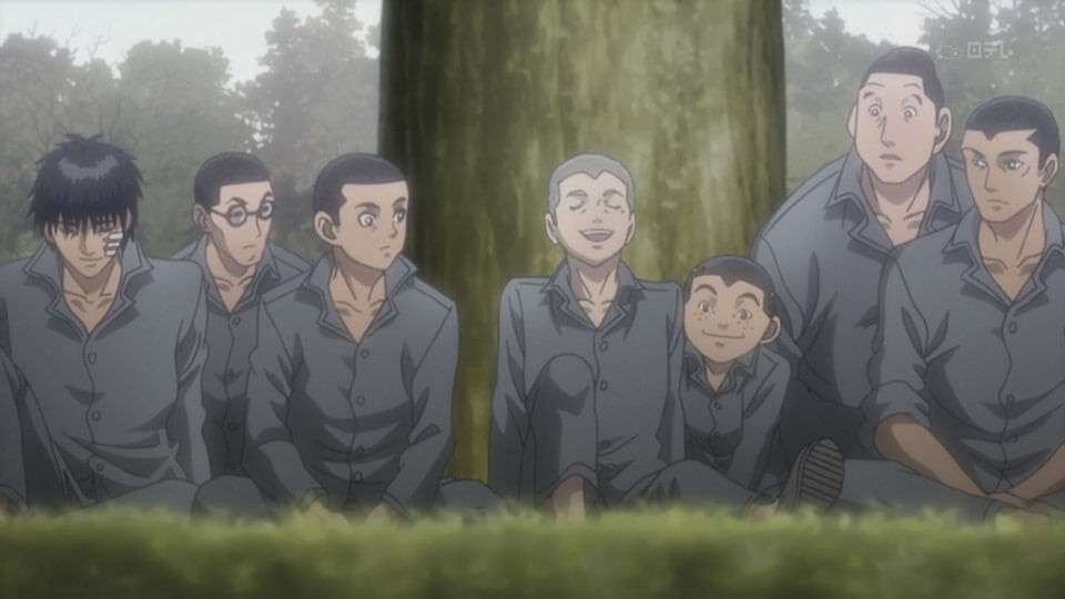 O grupo de amigos de Rainbow, com Sakuragi à esquerda