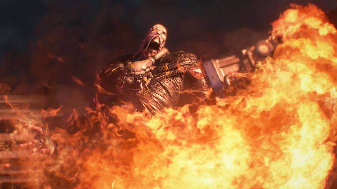 Resident Evil 3 – Nemesis com lança-chamas