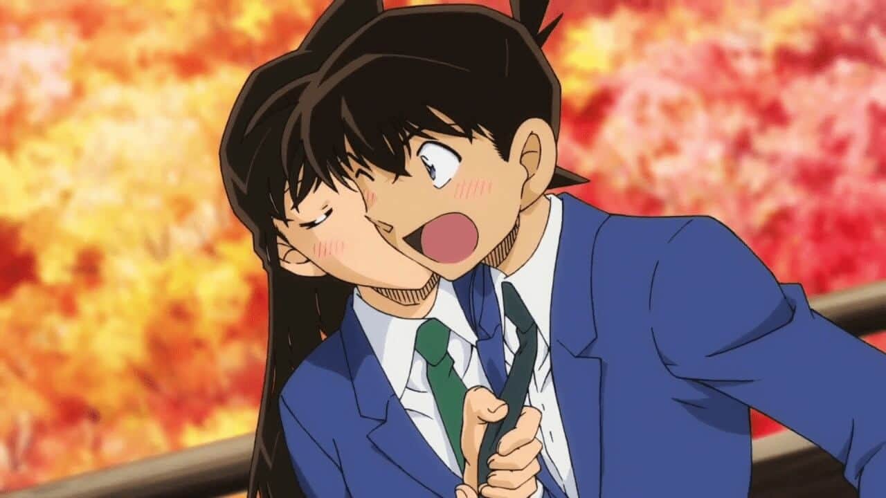 Shinichi e Ran kiss – Detective Conan