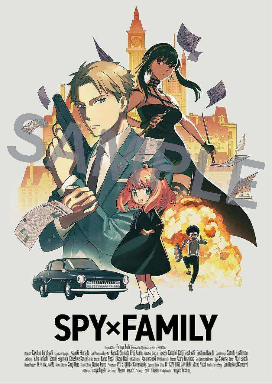 Spy x family ilustração setimo episodio bluray dvd
