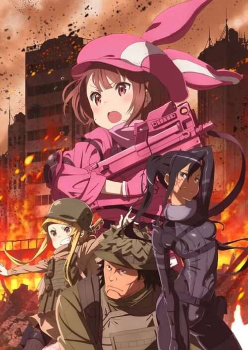 SAO Alternative Gun Gale Online Anime - Novo Poster e Estúdio