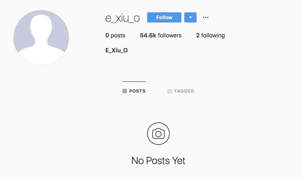 Xiumin dos EXO regressa ao Instagram com Nova Conta