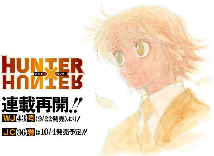 Hunter X Hunter - Manga REGRESSA em Setembro