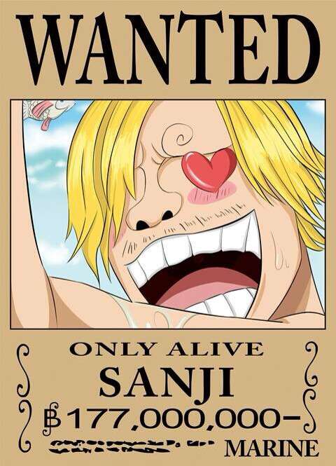 One Piece Saga Zou - Poster WANTED Sanji