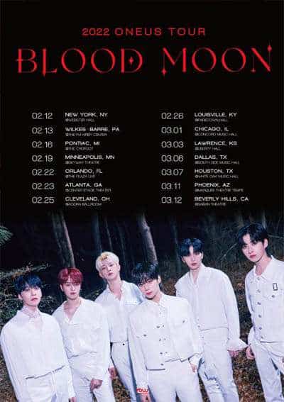ONEUS anunciam a Tour "Blood Moon" nos EUA — ptAnime