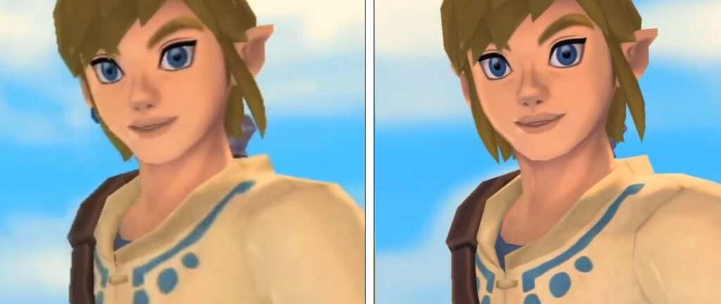 Link Nintendo wii vs HD