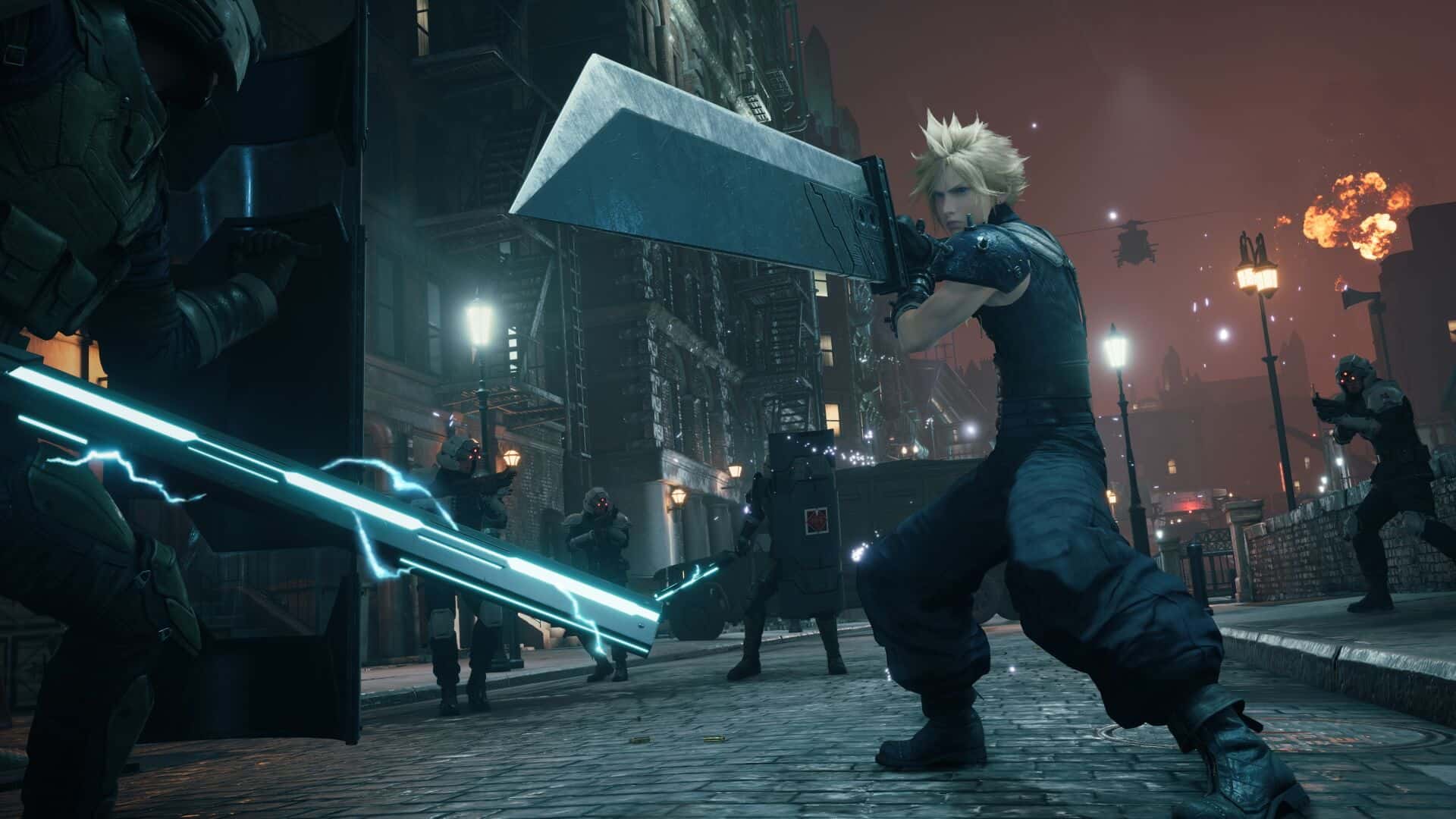 Final Fantasy VII Remake - Cloud a lutar