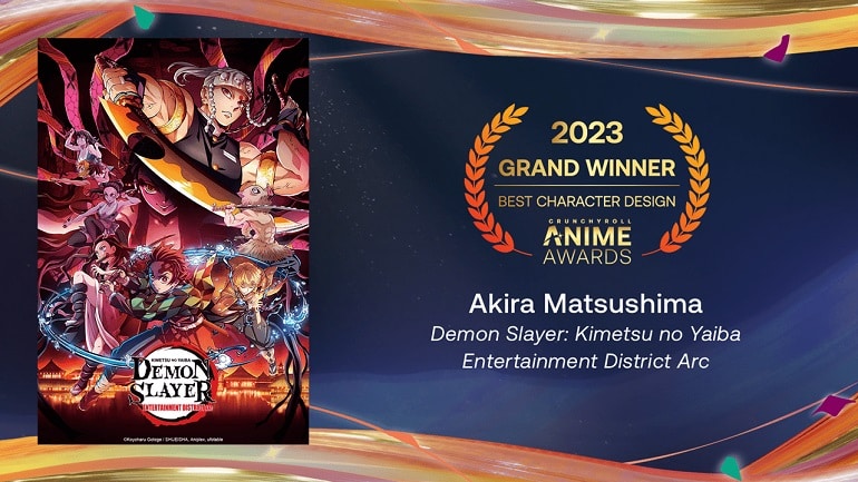 Anime Awards Crunchyroll 2022 melhor design de personagens Kimetsu no Yaiba Yuukaku-hen Cyberpunk: Edgerunners é o Anime do Ano dos Anime Awards da Crunchyroll